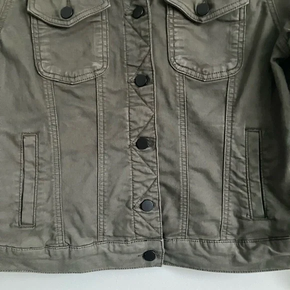 PROSPERITY Dark Greyish Green Denim Medium Weight Jacket Size L - Picture 4 of 10